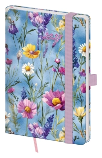 Diář týdenní kapesní A6 Vario Wildflowers